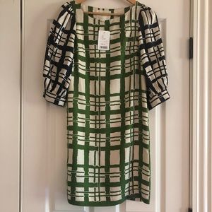 Anthropologie silk shift dress